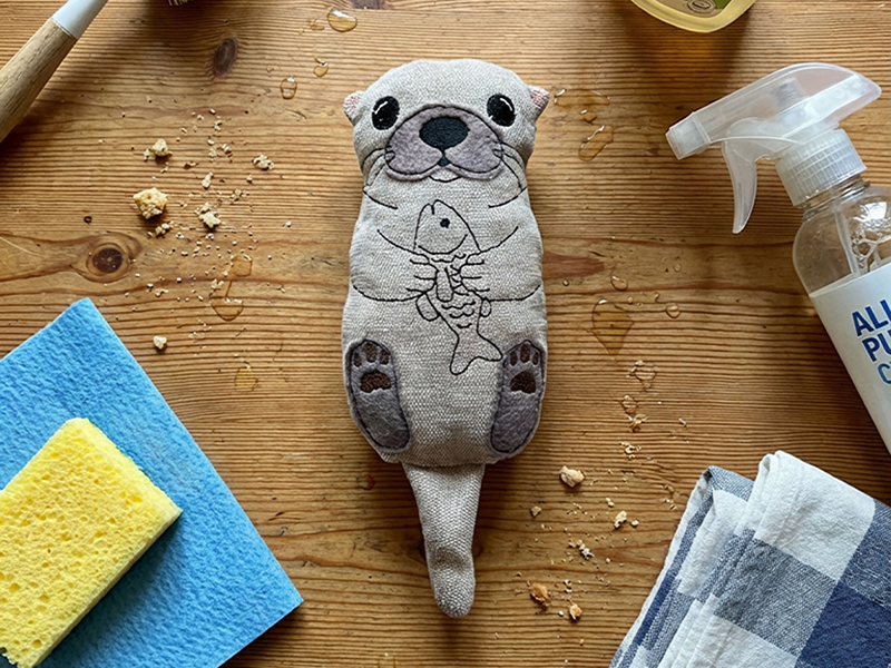 Preview: WischOtter Fensterwischer - ITH-Stickdatei